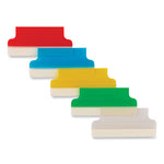 Insertable Index Tabs with Printable Inserts, 1/5-Cut, Assorted Colors, 1.5" Wide, 25/Pack