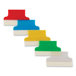 Insertable Index Tabs with Printable Inserts, 1/5-Cut, Assorted Colors, 1" Wide, 25/Pack