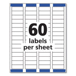 Easy Peel White Address Labels w/ Sure Feed Technology, Laser Printers, 0.66 x 1.75, White, 60/Sheet, 100 Sheets/Pack