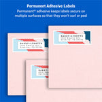 Easy Peel White Address Labels w/ Sure Feed Technology, Laser Printers, 0.66 x 1.75, White, 60/Sheet, 100 Sheets/Pack