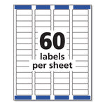 Easy Peel White Address Labels w/ Sure Feed Technology, Laser Printers, 0.66 x 1.75, White, 60/Sheet, 25 Sheets/Pack