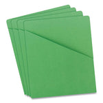 File Jackets, Letter Size, Green, 25/Pack