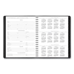 Contemporary Weekly/Monthly Planner, Vertical-Column Format, 11 x 8.25, Graphite Cover, 12-Month (Jan to Dec): 2024