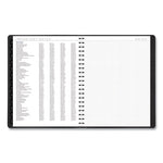 Contemporary Weekly/Monthly Planner, Vertical-Column Format, 11 x 8.25, Graphite Cover, 12-Month (Jan to Dec): 2024