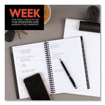 Elevation Academic Weekly/Monthly Planner, 8.5 x 5.5, Black Cover, 12-Month (July to June): 2023 to 2024