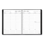 Contemporary Weekly/Monthly Planner, Vertical-Column Format, 11 x 8.25, Graphite Cover, 12-Month (Jan to Dec): 2024