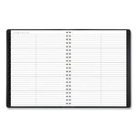 Contemporary Weekly/Monthly Planner, Vertical-Column Format, 11 x 8.25, Black Cover, 12-Month (Jan to Dec): 2024