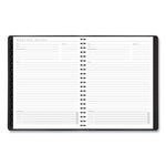 Contemporary Weekly/Monthly Planner, Vertical-Column Format, 11 x 8.25, Graphite Cover, 12-Month (Jan to Dec): 2024