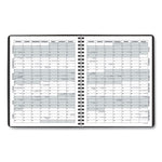 Monthly Planner, 8.75 x 7, Black Cover, 12-Month (Jan to Dec): 2024