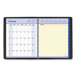 QuickNotes Weekly Block Format Appointment Book, 10 x 8, Black Cover, 12-Month (Jan to Dec): 2024