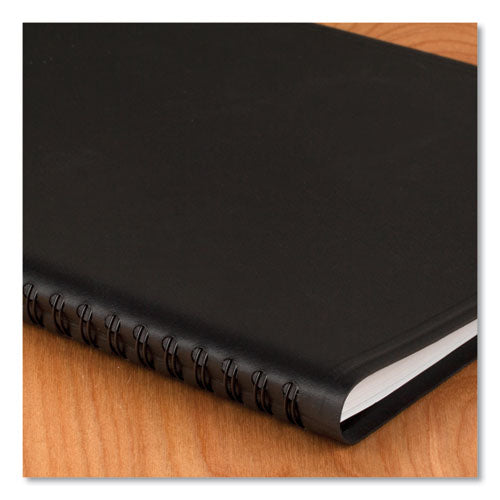 QuickNotes Weekly Block Format Appointment Book, 10 x 8, Black Cover, 12-Month (Jan to Dec): 2024