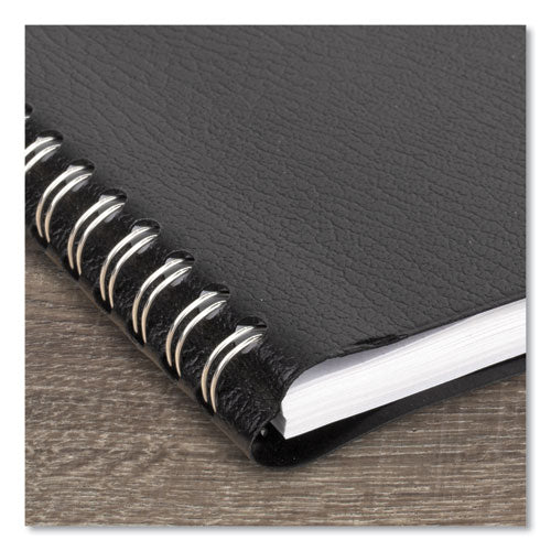 DayMinder Block Format Weekly Appointment Book, 8.5 x 5.5, Black Cover, 12-Month (Jan to Dec): 2024