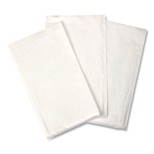 Dinner Napkins, 2-Ply, 14.5"W x 16.5"D, White, 150/Pack, 20 Packs/Carton