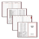 Standard Diary Daily Journal, 2024 Edition, Wide/Legal Rule, Red Cover, (210) 12 x 7.75 Sheets