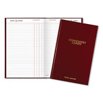 Standard Diary Daily Journal, 2024 Edition, Wide/Legal Rule, Red Cover, (210) 12 x 7.75 Sheets