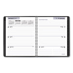 DayMinder Executive Weekly/Monthly Refillable Planner, 8.75 x 7, Black Cover, 12-Month (Jan to Dec): 2024