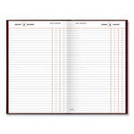 Standard Diary Daily Journal, 2024 Edition, Wide/Legal Rule, Red Cover, (210) 12 x 7.75 Sheets