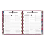 Harmony Daily Hardcover Planner, 8.75 x 7, Berry Cover, 12-Month (Jan to Dec): 2024
