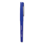 Porous Point Pen, Stick, Medium 0.7 mm, Blue Ink, Blue Barrel, Dozen