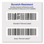 Thermal Printer Labels, Thermal Printers, 1.13 x 3.5, Clear, 120/Roll, 1 Roll/Pack