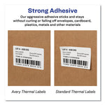 Thermal Printer Labels, Thermal Printers, 1.13 x 3.5, Clear, 120/Roll, 1 Roll/Pack