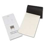 PRO Pad, Meeting-Minutes/Notes Format, Black Cover, 96 Ivory 5 x 8.25 Sheets