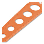 Safety Cutter, 1.2" Blade, 5.75" Plastic Handle, Assorted, 5/Pack