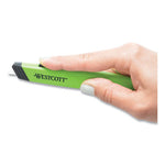 Safety Ceramic Blade Box Cutter, 0.5" Blade, 5.5" Plastic Handle, Green