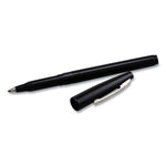 Rolling Writer Roller Ball Pen, Stick, Medium 0.8 mm, Black Ink, Black Barrel, Dozen