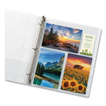 Photo Storage Pages for Six 4 x 6 Mixed Format Photos, 3-Hole Punched, 10/Pack