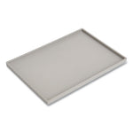 Slim Stackable Plastic Mail and Supplies Tray, 1 Section, #6 1/4 to #16 Envelopes, 6.85 x 9.88 x 0.47, Gray