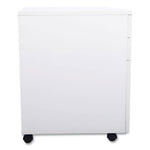 Essentials Mobile Pedestal File, Left or Right, 3-Drawers: Box/Box/File, Legal/Letter, White, 15.6" x 21.3" x 24.3"