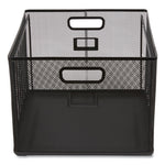 Wire Mesh File Organizer, Letter Size, 13.98" Long, Black