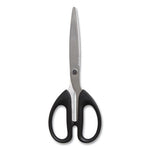 Stainless Steel Scissors, 7" Long, 2.64" Cut Length, Assorted Straight Handles, 2/Pack
