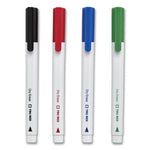 Dry Erase Marker, Pen-Style, Fine Bullet Tip, Four Assorted Colors, 8/Pack