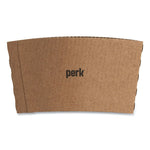 Paper Hot Cup Sleeves, Fits 10, 12, 16 oz Cups, Brown, 500/Pack