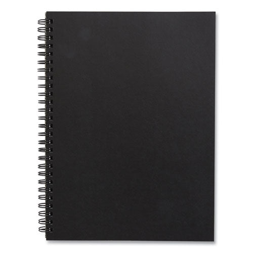 Wirebound Soft-Cover Notebook, 1-Subject, Narrow Rule, Black Cover, (80) 9.5 x 6.5 Sheets