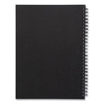 Wirebound Soft-Cover Notebook, 1-Subject, Narrow Rule, Black Cover, (80) 9.5 x 6.5 Sheets