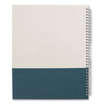 Wirebound Hardcover Notebook, 1-Subject, Narrow Rule, Gray/Teal Cover, (80) 11 x 8.5 Sheets