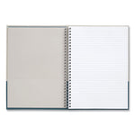 Wirebound Hardcover Notebook, 1-Subject, Narrow Rule, Gray/Teal Cover, (80) 9.5 x 6.5 Sheets