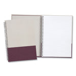 Wirebound Hardcover Notebook, 1-Subject, Narrow Rule, Gray/Purple Cover, (80) 9.5 x 6.5 Sheets