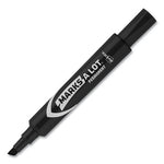 MARKS A LOT Regular Desk-Style Permanent Marker, Broad Chisel Tip, Black, Dozen (7888)