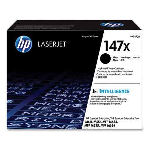 HP 147X, (W1470X) High-Yield Black Original LaserJet Toner Cartridge