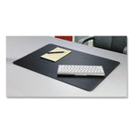 Rhinolin II Desk Pad with Antimicrobial Protection, 36 x 24, Black