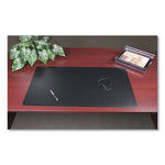 Rhinolin II Desk Pad with Antimicrobial Protection, 17 x 12, Black