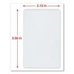 Laminating Pouches, 5 mil, 2.13" x 3.38", Gloss Clear, 25/Pack