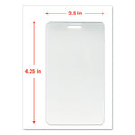 Laminating Pouches, 5 mil, 2.5" x 4.25", Gloss Clear, 25/Pack