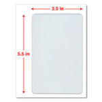 Laminating Pouches, 5 mil, 5.5" x 3.5", Gloss Clear, 25/Pack