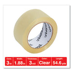 Heavy-Duty Box Sealing Tape, 3" Core, 1.88" x 54.6 yds, Clear, 36/Box