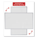 Deluxe Melamine Dry Erase Board, 72 x 48, Melamine White Surface, Silver Anodized Aluminum Frame